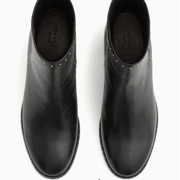NWT rag & bone Willow Stud Boot in Black Leather Size 5